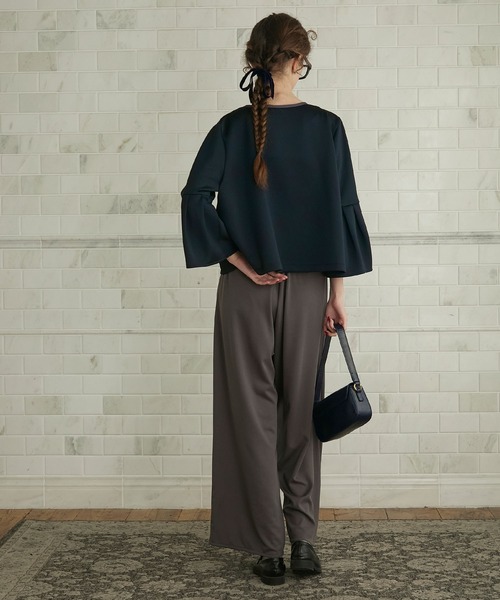 COEL 24SS シアー ノーカラージャケット ランタンスリーブ ブラック COEL 24SS シアー ノーカラージャケット ランタンスリーブ