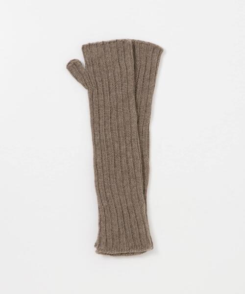 William Brunton Hand Knits（ウィリアム ブラントン ハンド ニット）の「William Brunton Hand Knits　リブアームウォーマー（手袋・レディース・オートミール/ライトブラウン/グレー・FREE）」の6枚目の写真