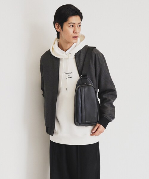 サフィアーノ切替えボディバック（ボディバッグ/ウエストポーチ）｜THE