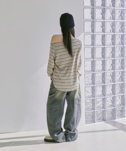 UNE MANSION(ユヌマンション)の「アンゴラモヘアニットビーニー(ニットキャップ/ビーニー・レディース・グレー/ベージュ/アイボリー/ブラック・ONE SIZE)」の6枚目の写真