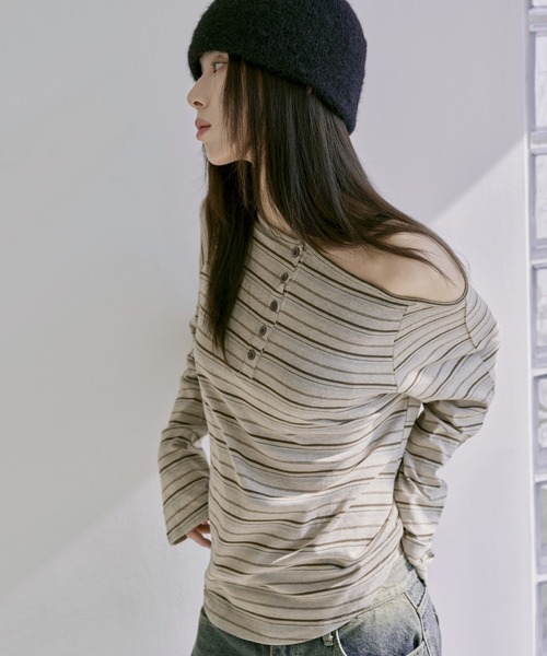 UNE MANSION(ユヌマンション)の「アンゴラモヘアニットビーニー(ニットキャップ/ビーニー・レディース・グレー/ベージュ/アイボリー/ブラック・ONE SIZE)」の8枚目の写真