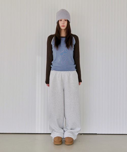 UNE MANSION(ユヌマンション)の「アンゴラモヘアニットビーニー(ニットキャップ/ビーニー・レディース・グレー/ベージュ/アイボリー/ブラック・ONE SIZE)」の15枚目の写真