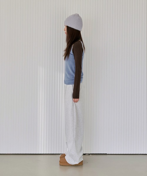 UNE MANSION(ユヌマンション)の「アンゴラモヘアニットビーニー(ニットキャップ/ビーニー・レディース・グレー/ベージュ/アイボリー/ブラック・ONE SIZE)」の16枚目の写真