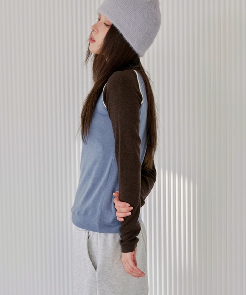 UNE MANSION(ユヌマンション)の「アンゴラモヘアニットビーニー(ニットキャップ/ビーニー・レディース・グレー/ベージュ/アイボリー/ブラック・ONE SIZE)」の21枚目の写真