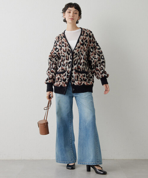 Whim Gazette シャギーレオパードコート Whim Gazette シャギーレオパードコート