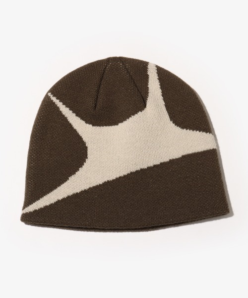 atmos pink(アトモスピンク)の「atmos pink Motif Jaquard Beanie / アトモス ピンク モチーフ ジャガード ビーニー(ニットキャップ/ビーニー・レディース・ブラック/カーキ/ホワイト・FREE)」の1枚目の写真