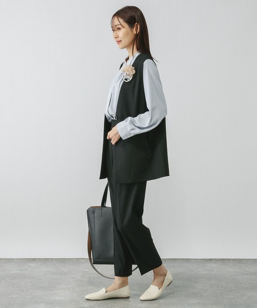 GLOBAL WORK(グローバルワーク)の「ウツクシルエットジレ/133615(ベスト・レディース・ブラック/グレイッシュベージュ/モカ/ミント・FREE)」の18枚目の写真