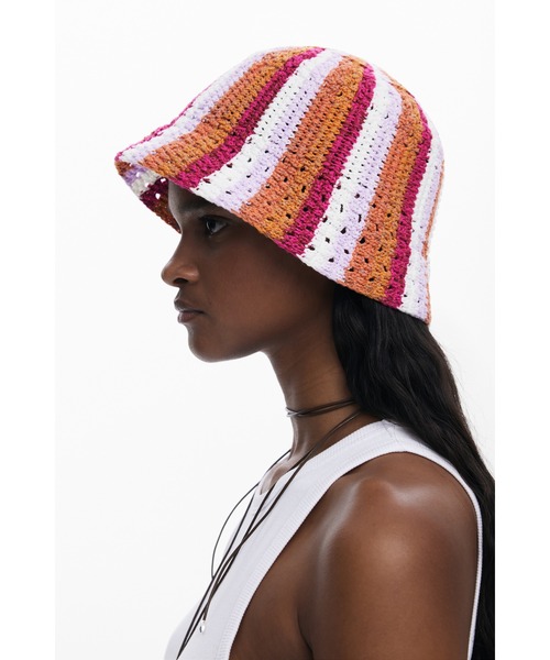 Desigual(デシグアル)の「REPRISE BRISACROCHET 帽子(ハット・レディース・レッド・FREE)」の4枚目の写真