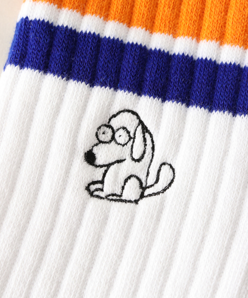 JOURNAL STANDARD(ジャーナルスタンダード)の「【カガミケン×JOURNAL STANDARD】 シシュウラインソックス(ソックス/靴下・レディース・オレンジ/イエロー/グリーン/ブルー/ブラック・FREE)」の7枚目の写真