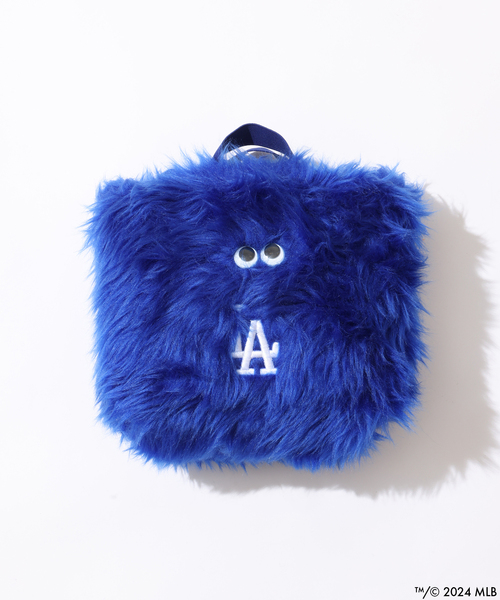 INFIELDER DESIGN(インフィールダーデザイン)の「INFIELDER DESIGN / インフィールダーデザイン MLB FUR BAG(ショルダーバッグ・メンズ・チャコールグレー/ブルー・FREE)」の2枚目の写真