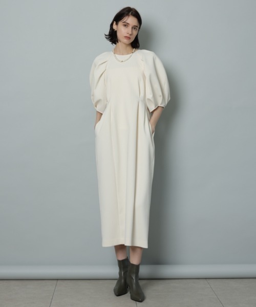 CADUNE(カデュネ)の「キルトジャガードワンピース(ワンピース・レディース・ブラック/オフホワイト・36/38)」の11枚目の写真