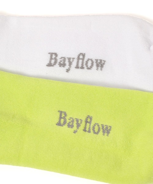 BAYFLOW(ベイフロー)の「フロントロゴソックス(ソックス/靴下・メンズ・ブラック/ホワイト/グリーン・FREE)」の4枚目の写真