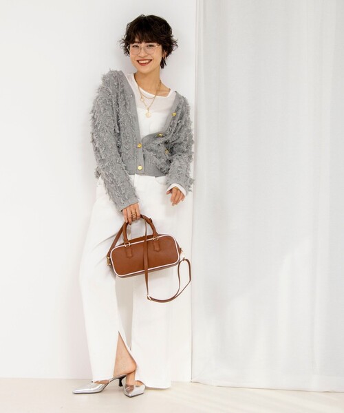 NOLLEY’S（ノーリーズ）の「【追加】シアーストレッチロンT（Tシャツ/カットソー・レディース・ネイビー/ホワイト・38）」の8枚目の写真