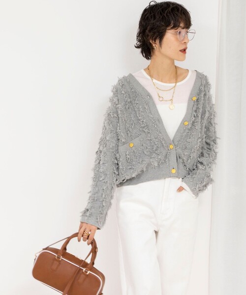 NOLLEY’S（ノーリーズ）の「【追加】シアーストレッチロンT（Tシャツ/カットソー・レディース・ネイビー/ホワイト・38）」の7枚目の写真