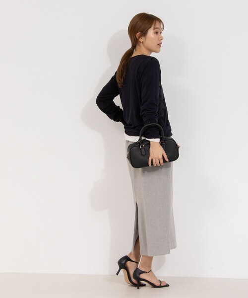 NOLLEY’S（ノーリーズ）の「【追加】シアーストレッチロンT（Tシャツ/カットソー・レディース・ネイビー/ホワイト・38）」の18枚目の写真