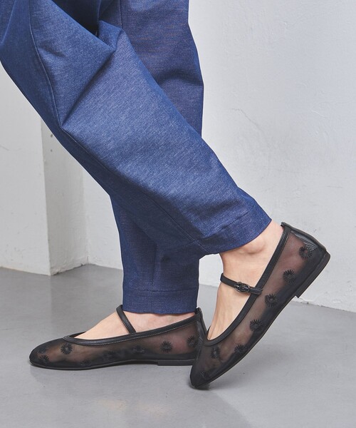 UNITED ARROWS（ユナイテッドアローズ）の「メッシュ フラワー メリージェーン（その他シューズ・レディース・ブラック・38h/38/37h/37/36h/36/35h/35）」の2枚目の写真