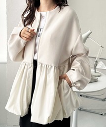 GeeRA | バルーンペプラムジップブルゾン(ブルゾン)