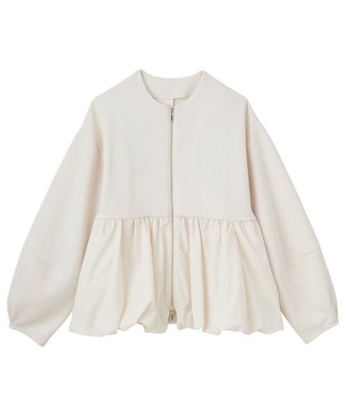 GeeRA(ジーラ)の「バルーンペプラムジップブルゾン(ブルゾン・レディース・ブラック/オフホワイト・LARGE/X-LARGE/MEDIUM)」の21枚目の写真