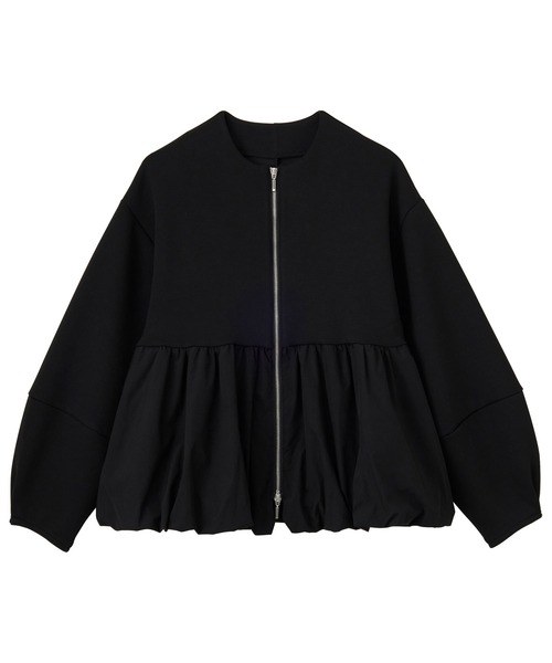 GeeRA(ジーラ)の「バルーンペプラムジップブルゾン(ブルゾン・レディース・ブラック/オフホワイト・LARGE/X-LARGE/MEDIUM)」の22枚目の写真