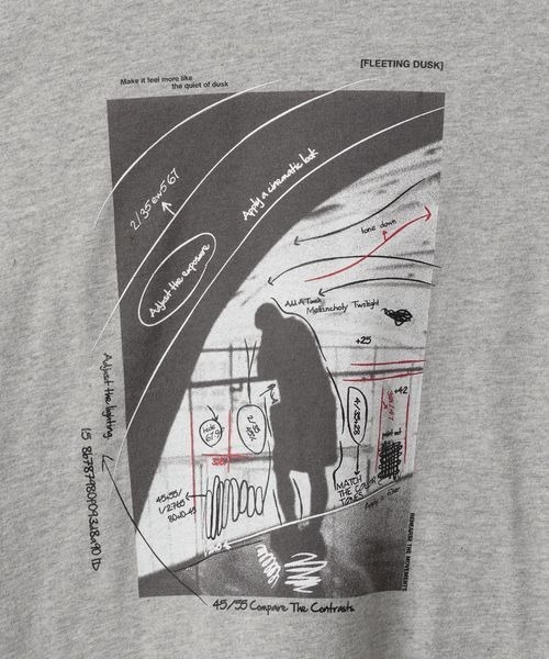 JEANASIS（ジーナシス）の「フォトアートグラフィックロンTEE/319862（Tシャツ/カットソー・レディース・ホワイト系その他/ブラック系その他/グレー系その他・FREE）」の11枚目の写真