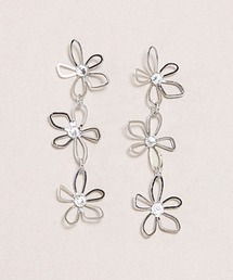 Zoule ゾーラ:thin flower2 花 ピアス