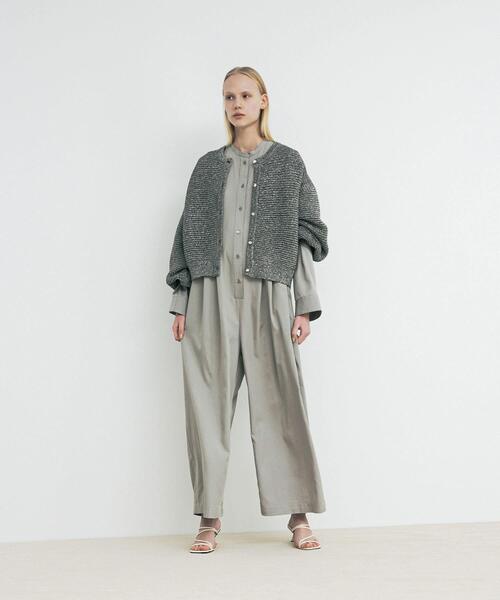 LAATO（ラート）の「kirakira knit cardigan（カーディガン/ボレロ・レディース・チャコールグレー/ホワイト・FREE）」の8枚目の写真