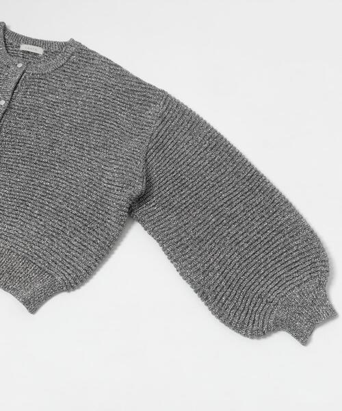 LAATO（ラート）の「kirakira knit cardigan（カーディガン/ボレロ・レディース・チャコールグレー/ホワイト・FREE）」の12枚目の写真