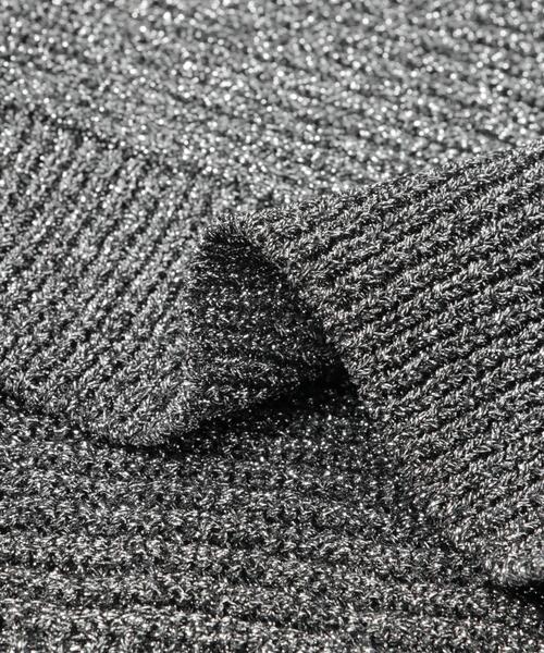 LAATO（ラート）の「kirakira knit cardigan（カーディガン/ボレロ・レディース・チャコールグレー/ホワイト・FREE）」の14枚目の写真