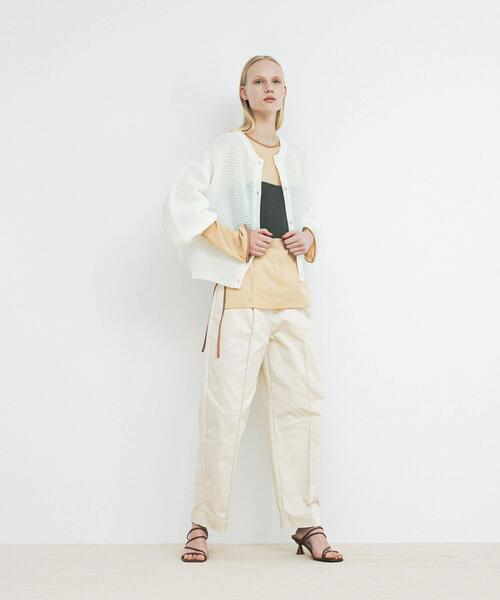 LAATO（ラート）の「kirakira knit cardigan（カーディガン/ボレロ・レディース・チャコールグレー/ホワイト・FREE）」の19枚目の写真