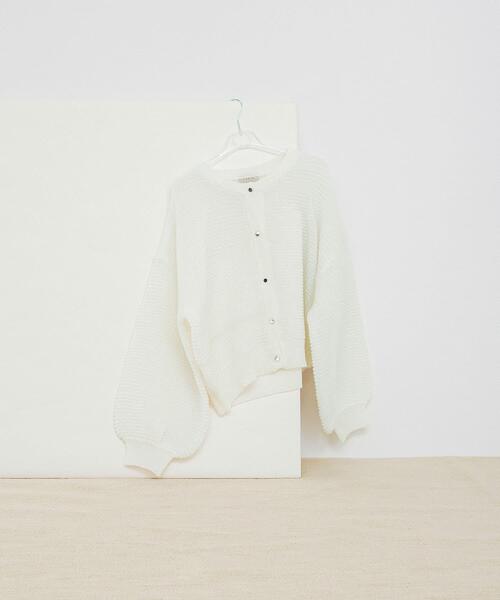 LAATO（ラート）の「kirakira knit cardigan（カーディガン/ボレロ・レディース・チャコールグレー/ホワイト・FREE）」の21枚目の写真