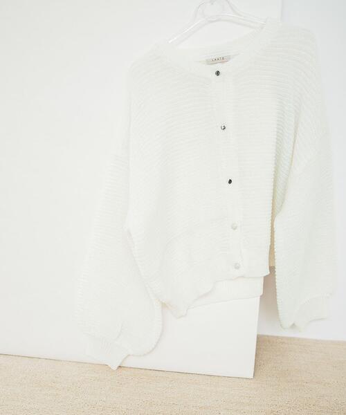 LAATO（ラート）の「kirakira knit cardigan（カーディガン/ボレロ・レディース・チャコールグレー/ホワイト・FREE）」の22枚目の写真