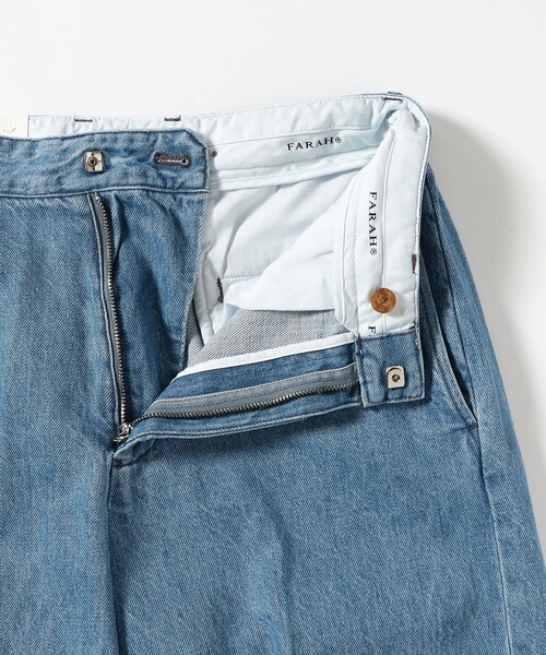 Ray BEAMS（レイビームス）の「FARAH / No Tuck Wide Shorts（その他パンツ・レディース・サックスブルー/ブラック・28inch/30inch）」の9枚目の写真