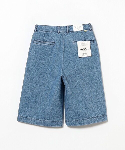 Ray BEAMS（レイビームス）の「FARAH / No Tuck Wide Shorts（その他パンツ・レディース・サックスブルー/ブラック・28inch/30inch）」の11枚目の写真