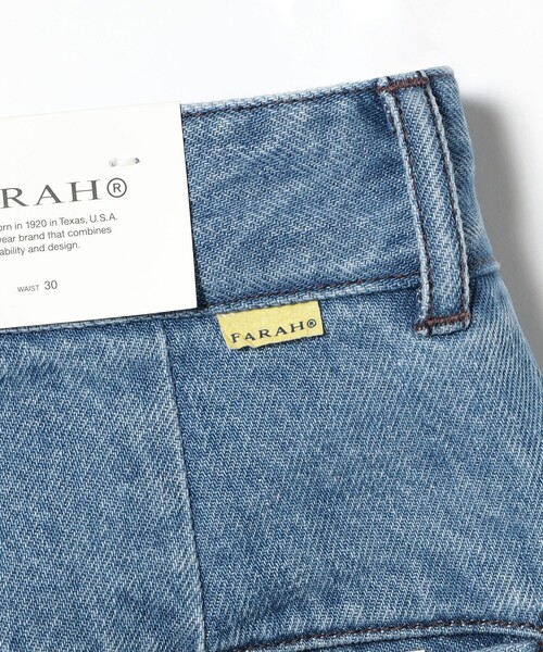 Ray BEAMS（レイビームス）の「FARAH / No Tuck Wide Shorts（その他パンツ・レディース・サックスブルー/ブラック・28inch/30inch）」の12枚目の写真