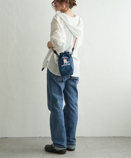 LBC（エルビーシー）の「アニマル刺繍コードショルダーバッグ（ショルダーバッグ・レディース・チャコールグレー/ベージュ/グリーン/ブルー/ライトグレー/ネイビー/アイボリー/グレー・FREE）」の11枚目の写真