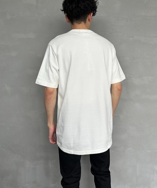 LACOSTE（ラコステ）の「[LACOSTE/ラコステ] ワンポイントロゴ 鹿の子ポケットTシャツ（Tシャツ/カットソー・レディース・ブラック/ホワイト/ピンク・2/3/4/5）」の4枚目の写真