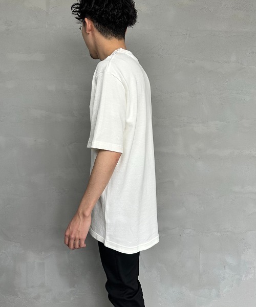 LACOSTE（ラコステ）の「[LACOSTE/ラコステ] ワンポイントロゴ 鹿の子ポケットTシャツ（Tシャツ/カットソー・レディース・ブラック/ホワイト/ピンク・2/3/4/5）」の6枚目の写真