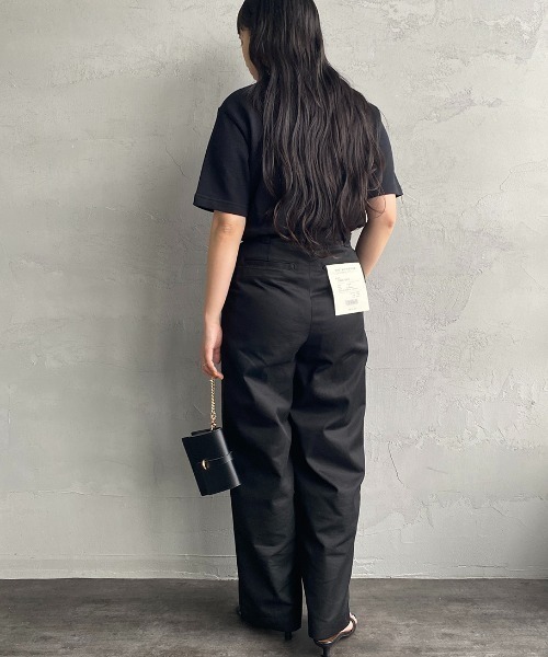 LACOSTE（ラコステ）の「[LACOSTE/ラコステ] ワンポイントロゴ 鹿の子ポケットTシャツ（Tシャツ/カットソー・レディース・ブラック/ホワイト/ピンク・2/3/4/5）」の14枚目の写真