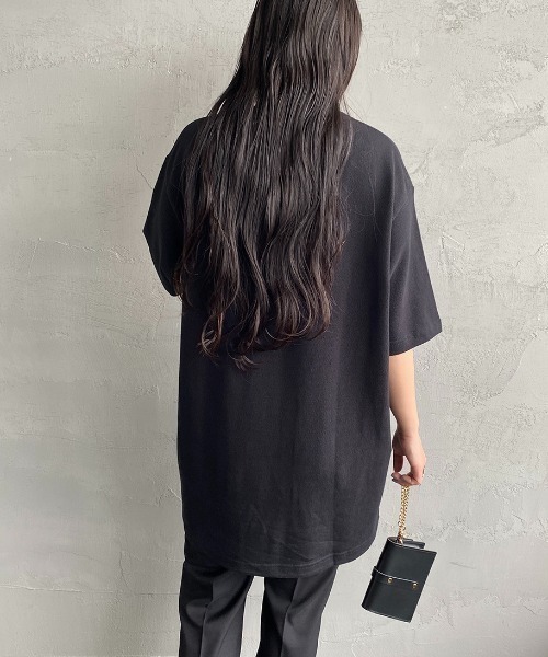 LACOSTE（ラコステ）の「[LACOSTE/ラコステ] ワンポイントロゴ 鹿の子ポケットTシャツ（Tシャツ/カットソー・レディース・ブラック/ホワイト/ピンク・2/3/4/5）」の21枚目の写真