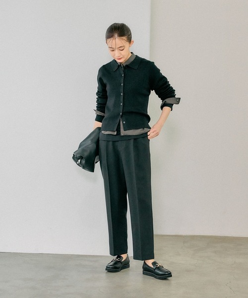 GLOBAL WORK(グローバルワーク)の「MATINEE LINE/シアータンクレイヤードプルオーバー/288778(Tシャツ/カットソー・レディース・アイボリー/チャコール/ブラック・MEDIUM/LARGE)」の12枚目の写真
