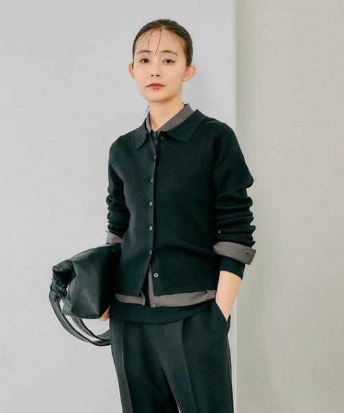 GLOBAL WORK(グローバルワーク)の「MATINEE LINE/シアータンクレイヤードプルオーバー/288778(Tシャツ/カットソー・レディース・アイボリー/チャコール/ブラック・MEDIUM/LARGE)」の14枚目の写真