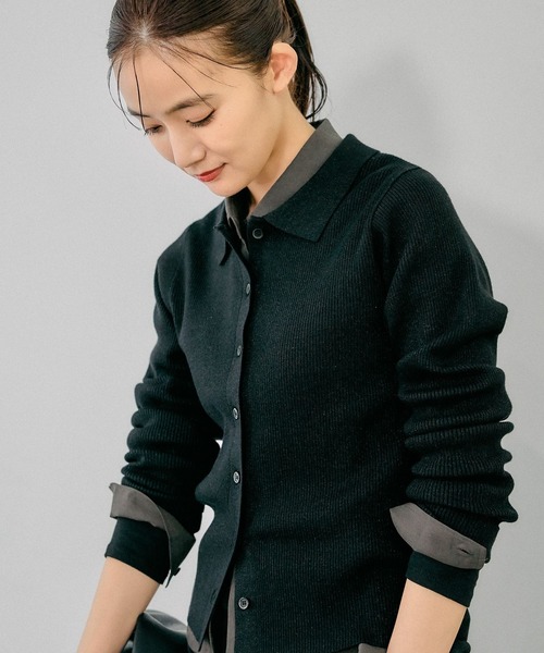 GLOBAL WORK(グローバルワーク)の「MATINEE LINE/シアータンクレイヤードプルオーバー/288778(Tシャツ/カットソー・レディース・アイボリー/チャコール/ブラック・MEDIUM/LARGE)」の17枚目の写真