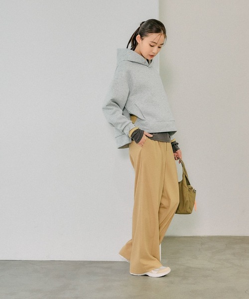 GLOBAL WORK(グローバルワーク)の「MATINEE LINE/シアータンクレイヤードプルオーバー/288778(Tシャツ/カットソー・レディース・アイボリー/チャコール/ブラック・MEDIUM/LARGE)」の19枚目の写真