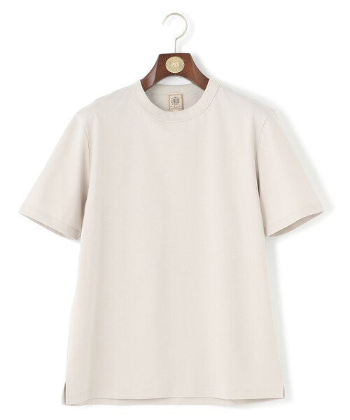 J.PRESS(ジェイプレス)の「シルクのような光沢感の上品Tシャツ【UVカット / 接触冷感 / 吸水速乾】【J.PRESS PREMIUM JERSEY】ポンチクルーネック Tシャツ(Tシャツ/カットソー・メンズ・ホワイト系/ライトグレー系/ブルー系・X-LARGE/LARGE/MEDIUM/SMALL)」の8枚目の写真