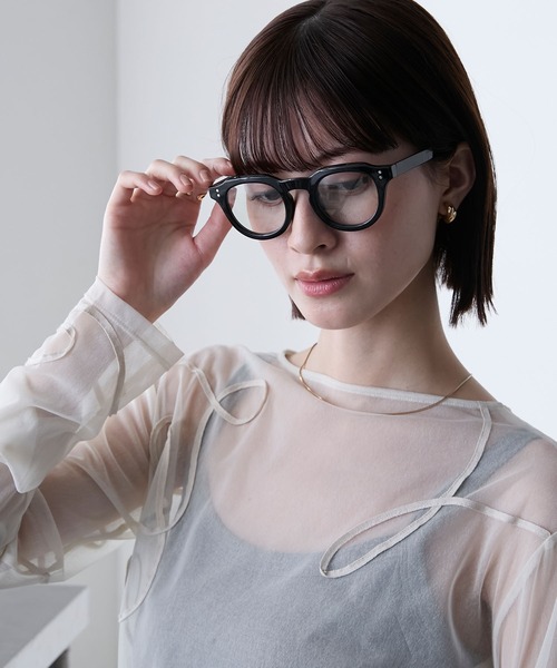 forksy.(フォルクシー)の「【forksy.】ボリュームフレーム UV PROTECT 調光レンズ サングラス(メガネ・レディース・ブラウン/ブラック・FREE)」の13枚目の写真