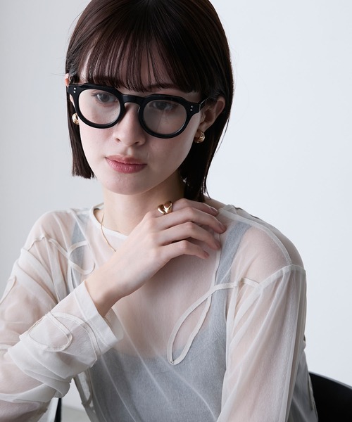 forksy.(フォルクシー)の「【forksy.】ボリュームフレーム UV PROTECT 調光レンズ サングラス(メガネ・レディース・ブラウン/ブラック・FREE)」の14枚目の写真