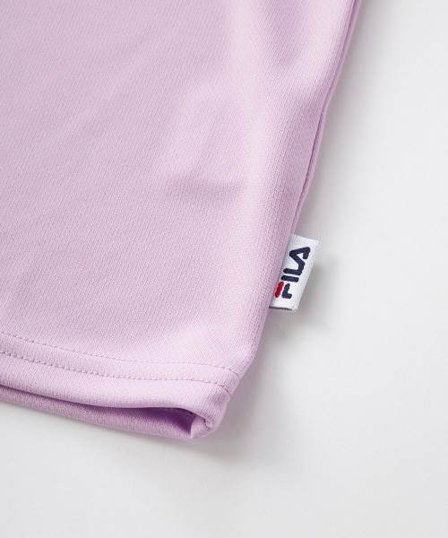 FILA（フィラ）の「手書き風ロゴドライ素材Tシャツ（Tシャツ/カットソー・キッズ・ラベンダー/ミント・130/140/150/160）」の8枚目の写真