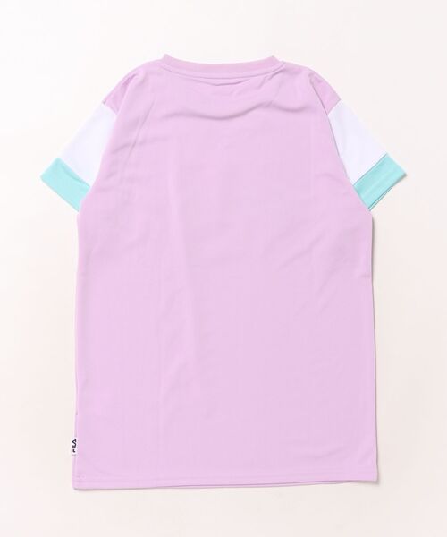 FILA（フィラ）の「手書き風ロゴドライ素材Tシャツ（Tシャツ/カットソー・キッズ・ラベンダー/ミント・130/140/150/160）」の11枚目の写真