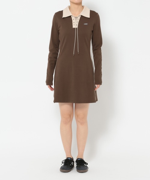 3.3 Field Trip （3.3フィールドトリップ）の「3.3 Field Trip／ラインスリムワンピース（ワンピース・レディース・ブラウン・FREE）」の14枚目の写真