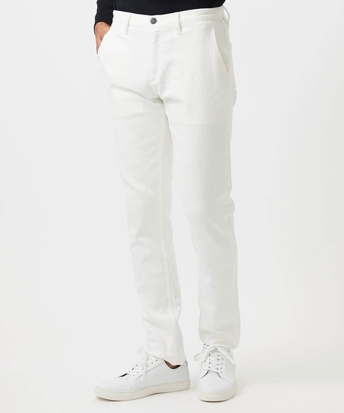 MICHEL KLEIN HOMME (ミッシェルクランオム)の「ホワイトデニムパンツ(デニムパンツ・メンズ・ホワイト・MEDIUM/LARGE/X-LARGE)」の2枚目の写真